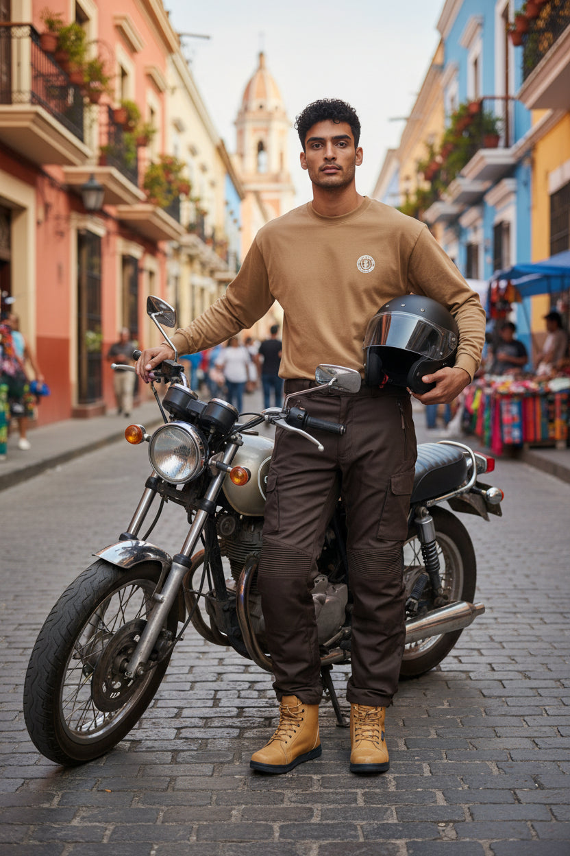 Men's Pull over Riding Shirts with CE Armor