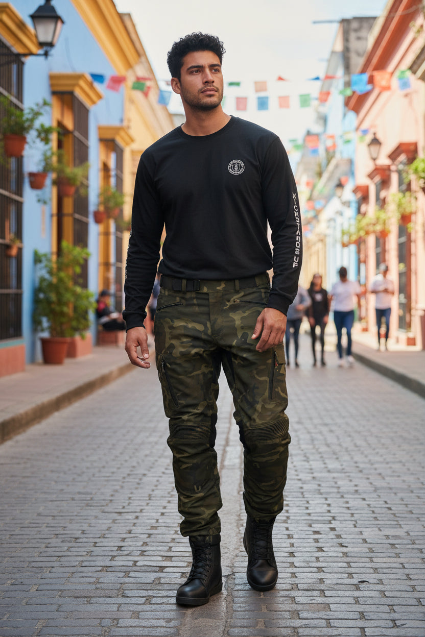 Men's Pull over Riding Shirts with CE Armor