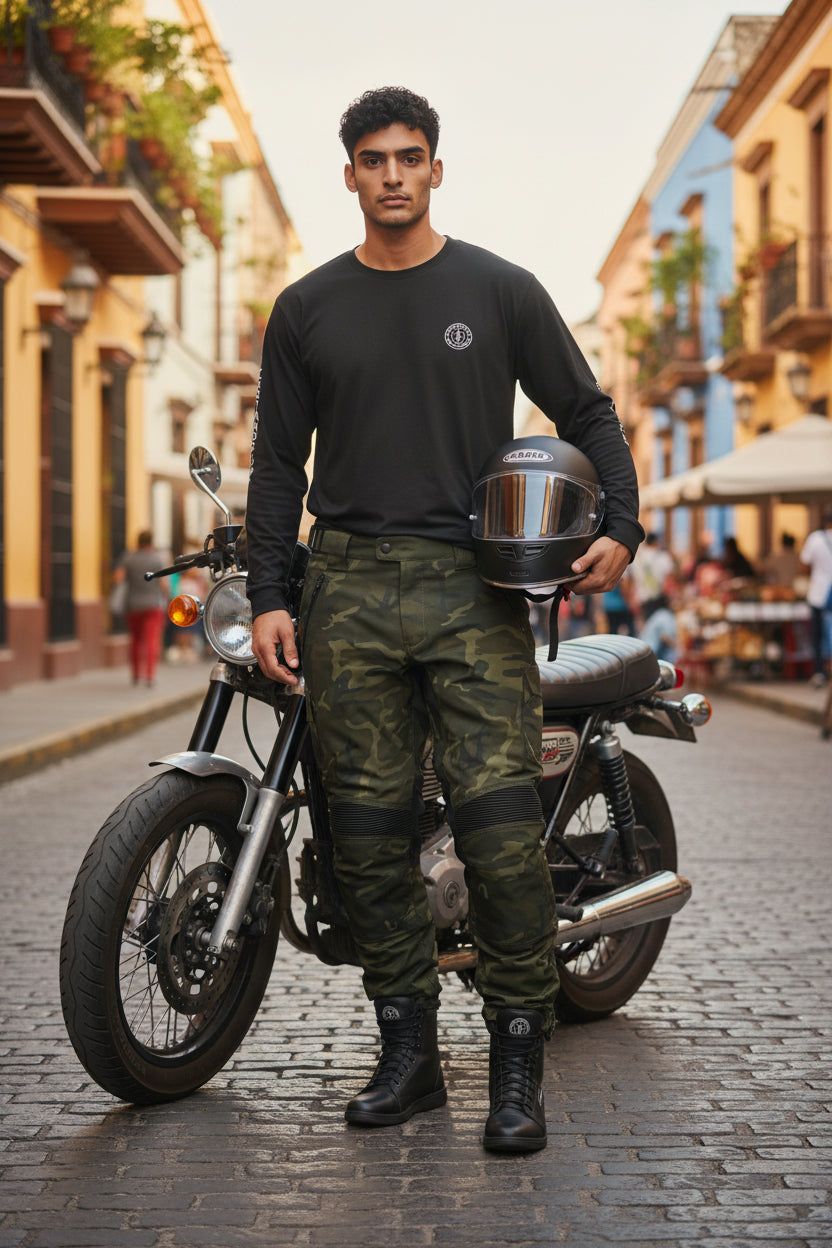 Men's Pull over Riding Shirts with CE Armor