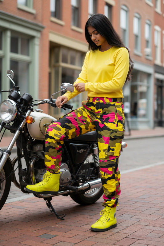 Women's Camouflage Style Riding Pants