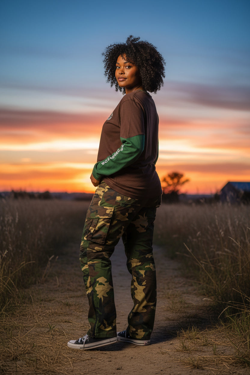 Women's Camouflage Style Riding Pants